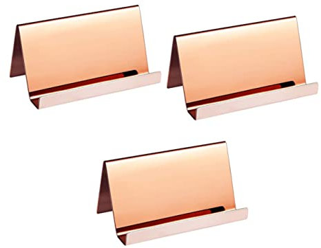 STOBOK 3st Wandkartenhalter-display Kartenhalter Schreibtisch Visitenkartenhalter Für Draußen Visitenkartenhalter Für Frauen Desktop Kartenständer Rostfreier Stahl Handyhalter Fräulein