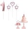 1st Birthday Candle Rose Gold Number 1 Candle for Birthday Cake with Heart-Shaped Candles, Rose Gold 1 Candle for Cake Birthday Cake Topper Decorations for Girls Birthday Wedding Anniversary Party