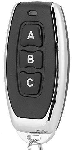 Chiave Telecomando Wireless, Telecomando Universale a 3 Tasti Telecomando Clone in Metallo Dimensioni Portatili Per Porta da Garage con Cancello Elettrico