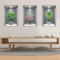 3 Stück 3D Wandaufkleber Vase, Vasen Wandtattoo für Wohnzimmer, Grüne Pflanze Wandsticker, DIY Wandbild Vinyl-Wandabziehbilder, Selbstklebend für Wohnzimmer,Schlafzimmer,Küche,Büro (30 x 45 CM, C)