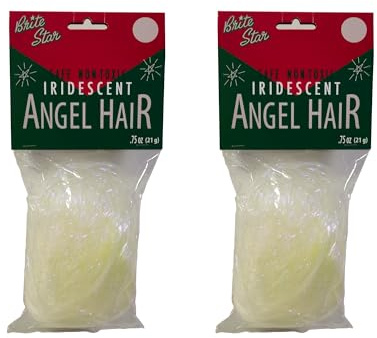 Brite Star Christmas Decorations Iridescent Angel Hair Christmas Décor (Set of 2)