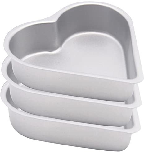 HOLIDYOYO 3stücke Käsekuchenformen Aus Metallbackförmchen Puddingformen Für Küche Herzkuchenformen Zum Backen Geleeformen Puddingherstellungswerkzeug Kuchengeleeform Kleine Backen Pfannen