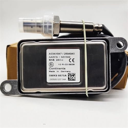 Auto-Stickstoffoxid-Sensor 5WK96675A 2894940 A034X847 NOX-Sensor kompatibel mit Volvo für DAF XF LKW für Cummins Nitrox-Sauerstoffsensor Stickstoffoxid-Nox-Sensor