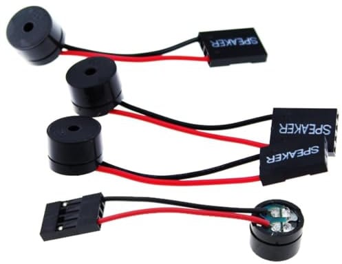 CAIONPLE 4Pcs Desktop Computer Motherboard Beeper CPU Internal Speaker Buzzer Beeper for Connecting the Front Panel of the Motherboard