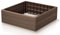 Hochbeet Gartenbeet Pflanzkasten Frühbeet Gemüsebeet Blumenkasten aus Kunstoff Quadratisch Braun 75,6 cm x 75,6 cm
