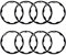 Saipor 8 Stück Fahrrad Schwungrad Naben Spacer Aluminiumlegierung Innenlager Spacer Fahrrad Kassette Spacer Flywheel Hub Washer Spacer für MTB Rennrad (1.0/1.5/1.85/2.0/2.0/2.18/2.35/2.5mm)