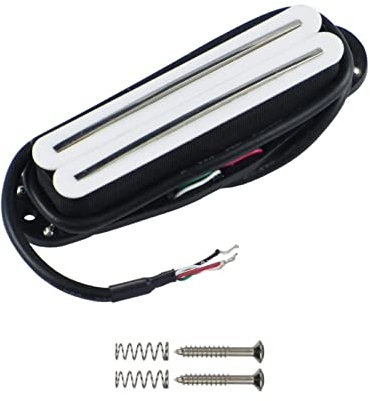 Dual Rails Pickup Hot Rail Humbucker Electric Guitar Pickup Weiß 4 Drähte Für Gitarrenteile Zubehör