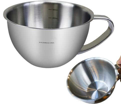 Verre doseur en métal, pichet doseur en acier inoxydable - Pichet en métal - Verre doseur en acier inoxydable pour la cuisine à la maison