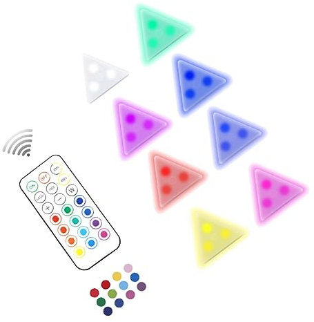 Homoyoyo 1 Satz Dreieckige Schrankleuchte Atmende Wandlampe Puzzle-wandleuchte Dekoratives Nachtlicht Led-wandleuchte Waben-wanddekoration Festzeltlicht Wandleuchte Schmuck Weiß Pvc