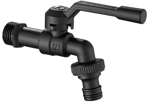 Outdoor Faucets with Dual Control Outlets, Brass Outdoor Spigot, Antifreeze Outside Faucet, for Laundry, Car Washing, Watering(9.5cm/3.7in)