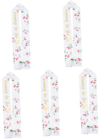 TOYANDONA 5stücke Mommy to Be Schärpe Mit Goldprägung Für Babyparty Dekorative Schulterbänder Für Werdende Mütter Für Shower Fotos Und Feierlichkeiten