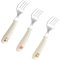 XENQITO 3 Set Baby Besteckset| Kinderbesteck ab 1 jahr| Silikon KinderBesteck Edelstahl, Kinder Besteck, Kinder Gabeln Selbsternährend Baby Kleinkinder Gabel hält Anti-Choke-Design