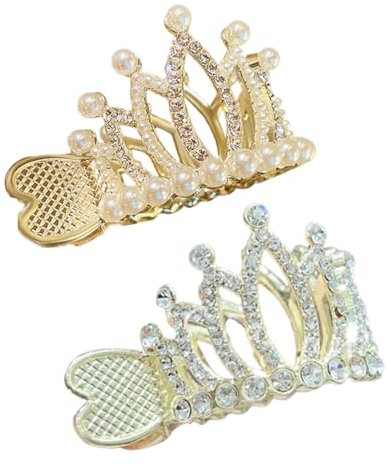 WBZOWRB hohe Pferdeschwanz-Clips, Haarspangen aus Metall für verbesserte Frisur, modische Haar-Accessoires, hohe Pferdeschwänze und dickes Haar, 2 Stück