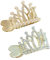 WBZOWRB pinces à queue de cheval hautes, hautes, creuses, clip en métal antidérapant, pince à cheveux tendance pour queue de cheval pour femmes et filles, 2 pièce