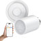 EMKE Smart Heizkörperthermostat Kit, Thermostat Heizung inklusive Tuya Zigbee 3.0 Gateway mit App-Funktion, kompatibel mit Alexa & Google Home, Intelligenter Heizungsthermostat M30*1,5mm, 6 Adapter