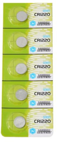 Chenxi Studio Pack Of 5/10 CR1220 Button Cell Batteries 3V Lithium Button Battery CR1220 Batteries For Toy And Remote Controls