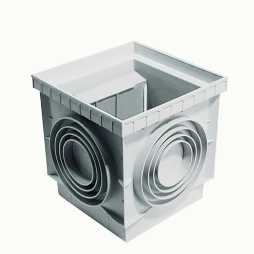 Zeker Mirada para conexión de aguas pluviales y sistema eléctrico, Boca de drenaje (20 x 20 cm)