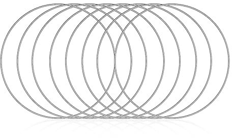 Traumfänger Ringe 15 cm, 8 Stück Edelstahl Metallring, DIY Silber Deko Ring für Floral Hoop, Hochzeitskranz, Floristik, Wandbehang