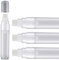 Plmvhpb Lot de 4 Stylos à Peinture 15 Mm Vide Acrylique Marqueur Permanent Clair Blanc Marqueur Stylo Pointe Fine Vide Marqueurs Rechargeables
