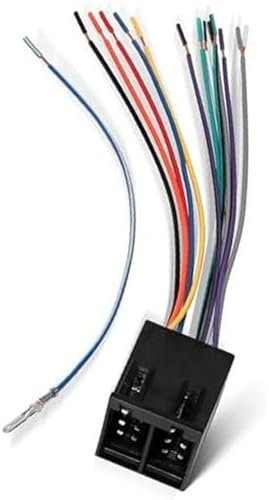 Car ISO 16 Pin Radio Wiring Harness Connector, for International Semi Freightliner Colombia Peterbilt Mack Kenworth Truck 16 Pins Adapter Install Stereo CD Player Pioneer Kenwood Car Radio Wiring Harn