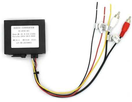Décodeur de fibre optique de rechange pour voiture avec adaptateur de prise en fibre optique pour Mercedes Benz ML GL R CLS Class//Porsche 2004-2016 Bose
