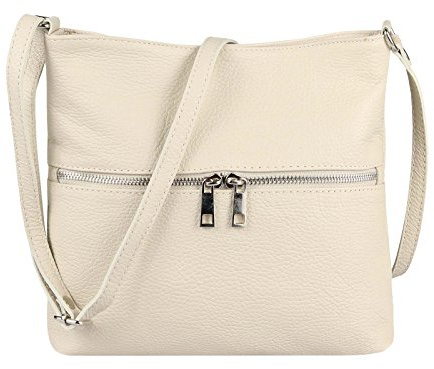 OBC Damen Leder Tasche Cross Body Schultertasche City Bag Crossover Umhängetasche Henkeltasche Clutch Ledertasche Damentasche