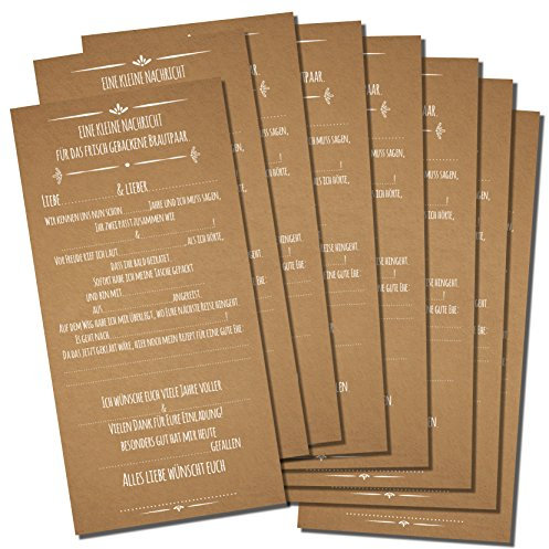 Partycards Hochzeitsspiel mit 52 Postkarten in DIN Lang (Karton)
