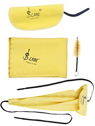 MagiDeal Saxophon Reinigungsset Sax Sauberes Tuch Tupfer Mundstück Pinsel Schraubendreher