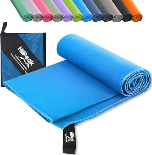 HiiPeak Mikrofaser Handtuch Kompakt und Leicht Microfaser Handtücher Fitness Schnelltrocknend microfaser Badetuch Saugfähiges Sporthandtuch Fitnessstudio Schwimm und Gym Handtuch