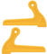 Push Sticks-Samfox Table Saw Push Stick 2pcs Portable V-Type Wood Saw Push Sticks for Carpentry Table Working