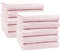 ZOLLNER 10er Set Handtücher, ca. 50x100 cm, Baumwollmix, 340g/qm, rosa