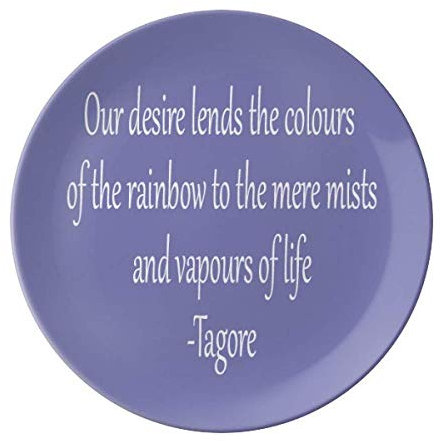 Qoutes Healing Sentences Desire Mist Life Teller, dekoratives Porzellan, Salver Geschirr, Abendessen