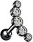 Taffstyle Piercing Stecker mit Multi Kristall Bogen Glitzer Steinen Ohr Cartilage Tragus Helix Ohrpiercing Barbell Stab Kugel Knorpel Schwarz Clear