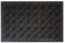 DONATELLA Felpudo Picos Goma Rombos - Negro, 040x060 cm.