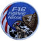 F-16 Kampffalke, Militäraufnäher, Stoff, bestickt, Abzeichen, taktische Aufkleber für Kleidung, mit Klettverschluss