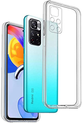 Cover in Gel TPU Trasparente per XIAOMI REDMI Note 11S 5G - XIAOMI Poco M4 PRO 5G, Ultra Sottile 0,33 mm, Morbido Flessibile, Custodia Silicone