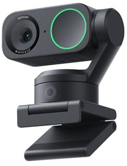 Insta360 Link 2 Standard Bundle - 4K Webcam for PC/Mac, 1/2 Inch Sensor, AI Tracking, HDR, Microphone with AI Noise Cancellation, Gesture Control for Streaming, Video Calls, Gaming, Compatible with