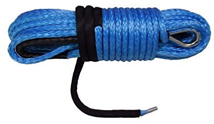 STRAFBRG Blaues 12mm * 30m Synthetisches Windenseil, Plasmaseil, ATV Winch-Zubehör, Kevlar Winch-Kabel, Winde-Seilverlängerung, Stärkere Verschleißfestigkeit
