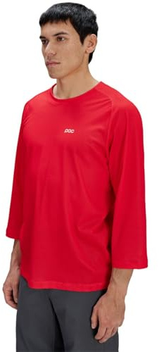 POC Motion Air 3/4 Jersey Men's – MTB Jersey for MTB and Trail Riding with Lightweight Recycled Polyester mesh, Quick-Drying Moisture Management, Durable snag-Resistant Construction