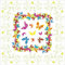 Sovie Home Tischdecke Papillon | Linclass® Airlaid 80x80 cm | Einmal-Mitteldecke edle Tischdeko Schmetterlinge Sommer Frühling | 1 Stück