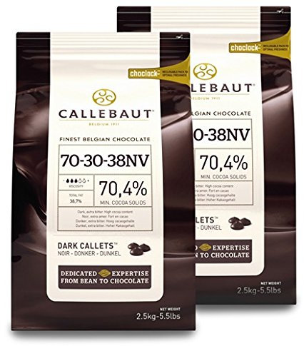 Saver Bundle Callebaut, 70% Dark Chocolate Chips (2 x 2.5kg Bundle)