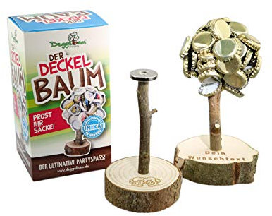 Der Deckelbaum -naturbelassen- / Magnetbaum/Personalisiert mit Deinem Wunschtext/Dein persönliches