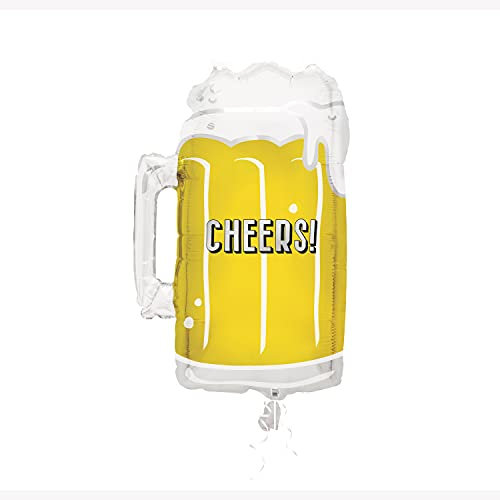 Unique Party- Ballon Chope à Bière Géante-53 cm, 54988, Multicolour