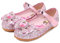 New front Ballerine da Bambine e Ragazze Ballerine Bambina Pelle Scarpe Singole Festa Danza Lustrino Scarpe Principessa Eleganti Piatto Ballerina Bimba Partito,Rosa,33 EU