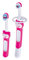 MAM Learn to Brush Set, Baby Zahnbürste mit langem Griff zum gemeinsamen Halten, Kinderzahnbürste trainiert das Zähneputzen, ab 5+ Monate, rosa