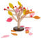 Zerodis Puzzle 3D en Bois Feuilles des Arbres Jouets Educatifs Blocs de Construction DIY Puzzles Inséré Arbre Modèle de Collection Créatif Jouets Educatifs pour Bébé (Feuille Jaune)