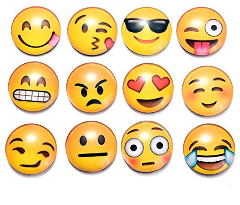 3D Kühlschrankmagnete Smilely Nette lustige dekorative Kühlschrank- oder Whiteboard-Desktop-Geschenke 15PCS