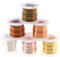The Beadsmith Craft Wire Assortment - Tarnish-Resistant Copper Wire for Jewelry Making, 6-Pack, 0.75-Inch Mini Spools, 4 Yd Each, 22-Gauge, Assorted Colors, Medium Temper