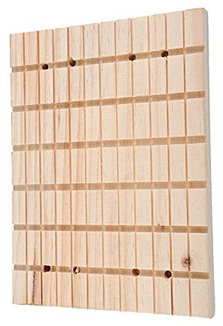 ANCLLO Bunny Board Rabbit Foot Pad Chinchilla Guinea Pig Scratching Wood Board