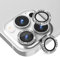 Suoman 3-Stück Kompatibel mit iPhone 13 Pro/Pro Max Kamera Linse Schutzfolie, Glas+Aluminiumrahmen Kamera Linse Displayschutz für iPhone 13 Pro/Pro Max Kameraschutz[Flash-Diamanten] Diamant-Silber